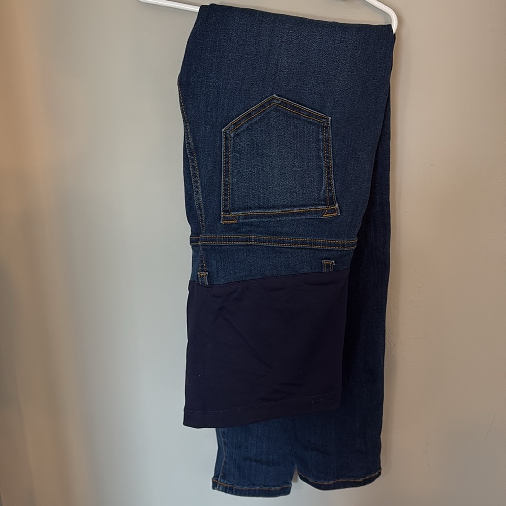 Pink Blush Maternity Straight Leg High Rise Jeans - M - Picture 3 of 5